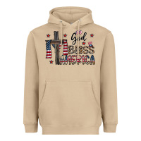 Mushroom god bless america Heavyweight Hoodie - CowhideDigitalArt