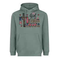 Sage god bless america Heavyweight Hoodie - CowhideDigitalArt