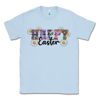 Dusty Blue happy easter daisys Classic Tee - RanaPortraitStore