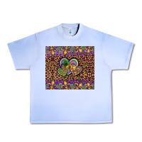Grape Ice mardi gras fleur de lis hearts leopard glitter Urban Heavy Tee - Artiststas