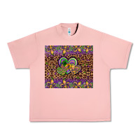 Salmon mardi gras fleur de lis hearts leopard glitter Urban Heavy Tee - Artiststas