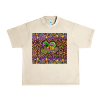 Sandshell mardi gras fleur de lis hearts leopard glitter Urban Heavy Tee - Artiststas