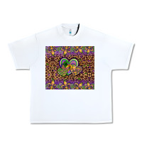 White mardi gras fleur de lis hearts leopard glitter Urban Heavy Tee - Artiststas