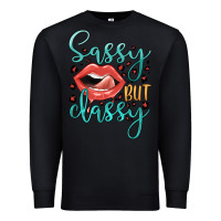 Black sassy but classy Premium Sweatshirt - JahusDesignShop