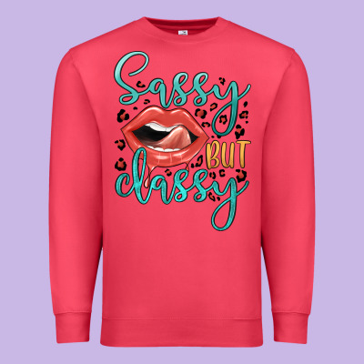 Sassy But Classy Premium Sweatshirt Designed By Jahusdesignshop