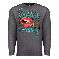 Charcoal Heather sassy but classy Premium Sweatshirt - JahusDesignShop