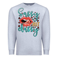 Heather Grey sassy but classy Premium Sweatshirt - JahusDesignShop