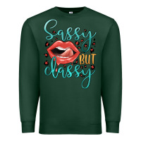 Sports Green sassy but classy Premium Sweatshirt - JahusDesignShop