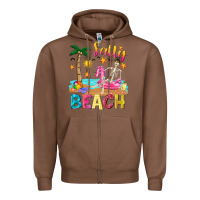Chestnut salty beach Zipper Hoodie - texasbilliewilder