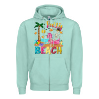 Seafoam salty beach Zipper Hoodie - texasbilliewilder