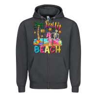 Smoke salty beach Zipper Hoodie - texasbilliewilder