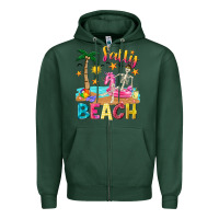 Sports Green salty beach Zipper Hoodie - texasbilliewilder
