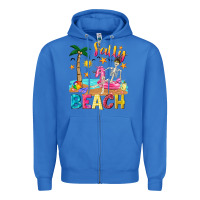 True Royal salty beach Zipper Hoodie - texasbilliewilder
