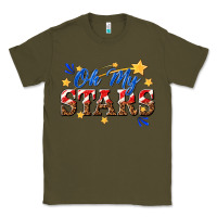 Army Green oh my stars Classic Tee - texasbilliewilder