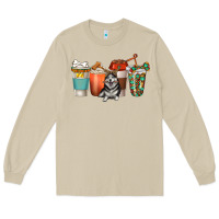 Mushroom alaskan husky dog coffee cups Long Sleeve Tee - texasbilliewilder