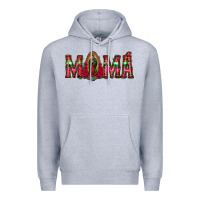 Heather Grey mama floral aztec leopard Premium Hoodie - Jasminsmagicworld