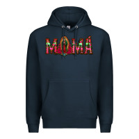 Navy mama floral aztec leopard Premium Hoodie - Jasminsmagicworld