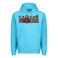 Ocean Blue mama floral aztec leopard Premium Hoodie - Jasminsmagicworld