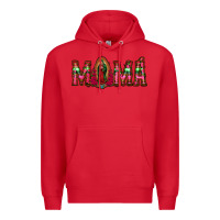 Red mama floral aztec leopard Premium Hoodie - Jasminsmagicworld