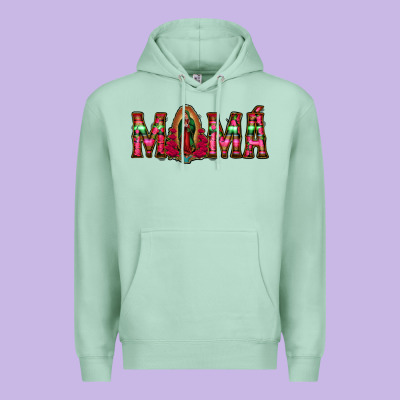 Mama Floral Aztec Leopard Premium Hoodie Designed By Jasminsmagicworld