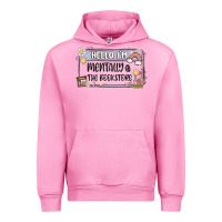 Fuchsia Pink hello im mentally at the bookstore Urban Hoodie - MaliasSmallBusiness
