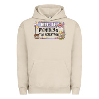 Pigment French Oak hello im mentally at the bookstore Urban Hoodie - MaliasSmallBusiness