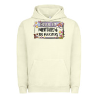 Pigment Pistachio hello im mentally at the bookstore Urban Hoodie - MaliasSmallBusiness
