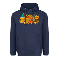 Navy bee drink Heavyweight Hoodie - RacoonDesign