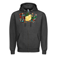 Charcoal Heather christmas joy chick Zipper Hoodie - RanaPortraitStore
