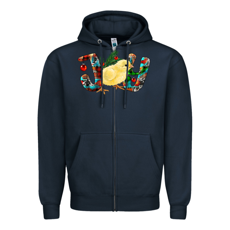 Christmas Joy Chick Zipper Hoodie by RanaPortraitStore | Teevron