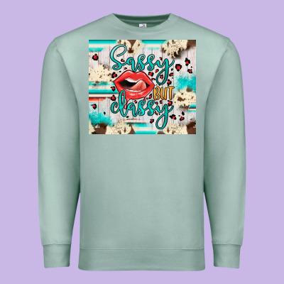 Sassy But Classy Premium Sweatshirt Designed By Jahusdesignshop