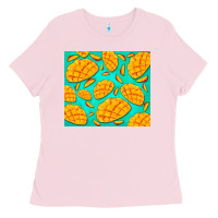 Bubblegum Pink mango Ladies Tee - BarkalooDesign