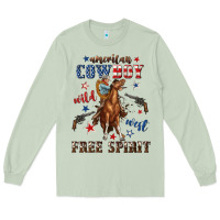 Matcha american cowboy wild west free spirit Long Sleeve Tee - texasbilliewilder