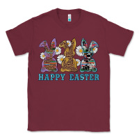 Burgundy easter western bunnys happy easter Classic Tee - RanaPortraitStore