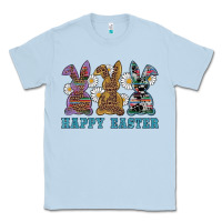 Dusty Blue easter western bunnys happy easter Classic Tee - RanaPortraitStore