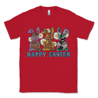 Red easter western bunnys happy easter Classic Tee - RanaPortraitStore