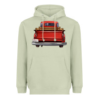 Matcha western red truck back view Heavyweight Hoodie - FaDigitalArtStudio
