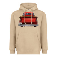 Mushroom western red truck back view Heavyweight Hoodie - FaDigitalArtStudio