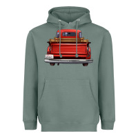Sage western red truck back view Heavyweight Hoodie - FaDigitalArtStudio