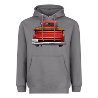 Storm western red truck back view Heavyweight Hoodie - FaDigitalArtStudio