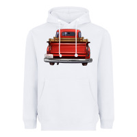 White western red truck back view Heavyweight Hoodie - FaDigitalArtStudio