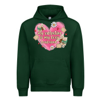 Forest Green my valentine is my look boyfriend Urban Hoodie - MaliasSmallBusiness