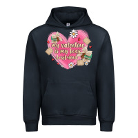 Navy my valentine is my look boyfriend Urban Hoodie - MaliasSmallBusiness