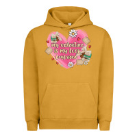 Pigment Peanut Butter my valentine is my look boyfriend Urban Hoodie - MaliasSmallBusiness
