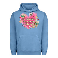 Pigment Pebble Blue my valentine is my look boyfriend Urban Hoodie - MaliasSmallBusiness