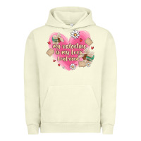 Pigment Pistachio my valentine is my look boyfriend Urban Hoodie - MaliasSmallBusiness