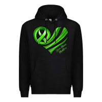 Black mental health awareness heart Premium Hoodie - Jasminsmagicworld