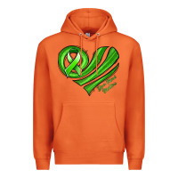 Carrot mental health awareness heart Premium Hoodie - Jasminsmagicworld