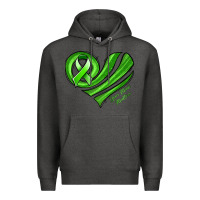 Charcoal Heather mental health awareness heart Premium Hoodie - Jasminsmagicworld