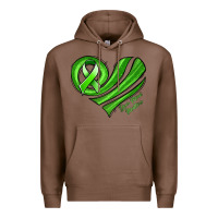 Chestnut mental health awareness heart Premium Hoodie - Jasminsmagicworld